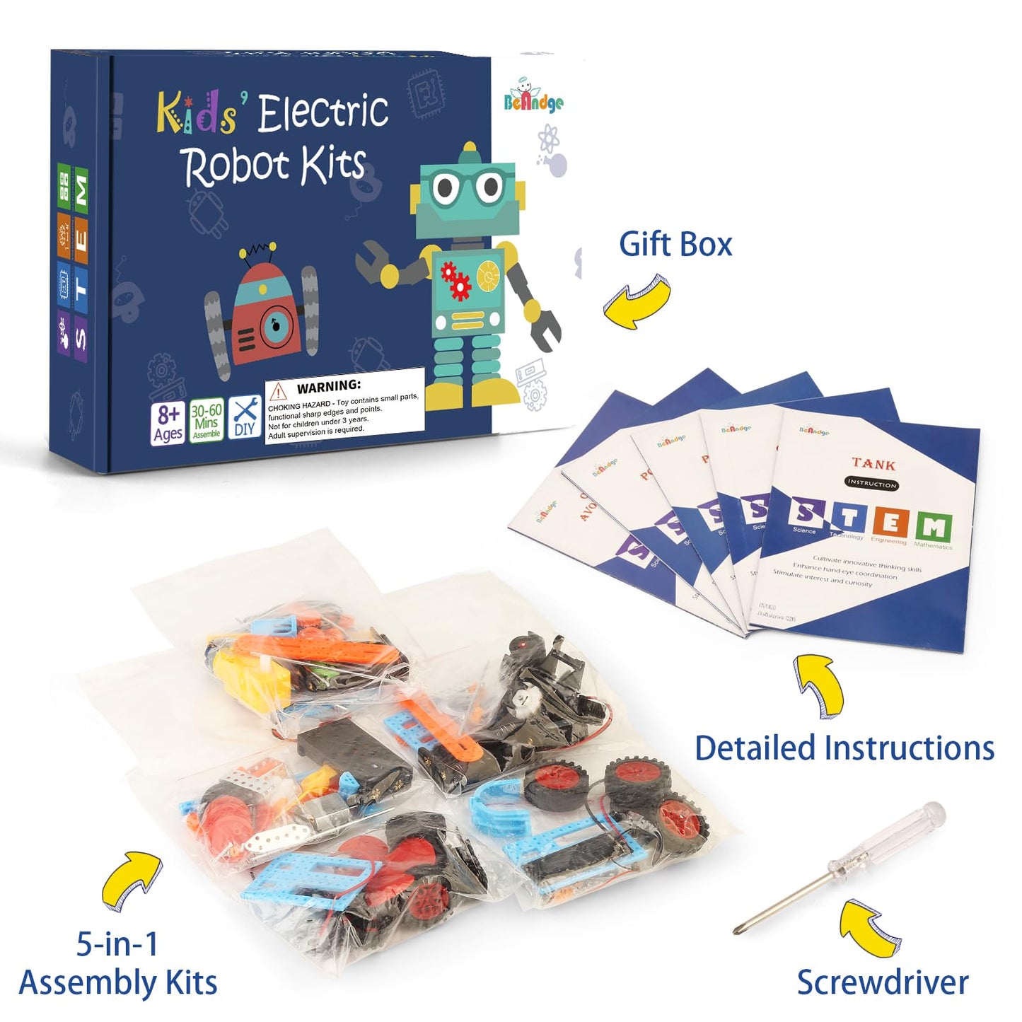 STEM Toys Science Kit for Kids 6-8 8-10 10-12, Crafts for Boys Girls Gifts 9-12 Years Old, STEM Building Robot Car Toys for Birthday Gift Ideas Age 8 9 10 11 12 - Available at All In One Marketplace Canada
