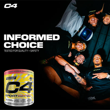 Cellucor C4 Ripped Thermogenic Pre Workout Powder - Informed-Choice Certified Preworkout Energy & Fat Metabolism - Strawberry Watermelon, 30 Servings - Available at All In One Marketplace Canada