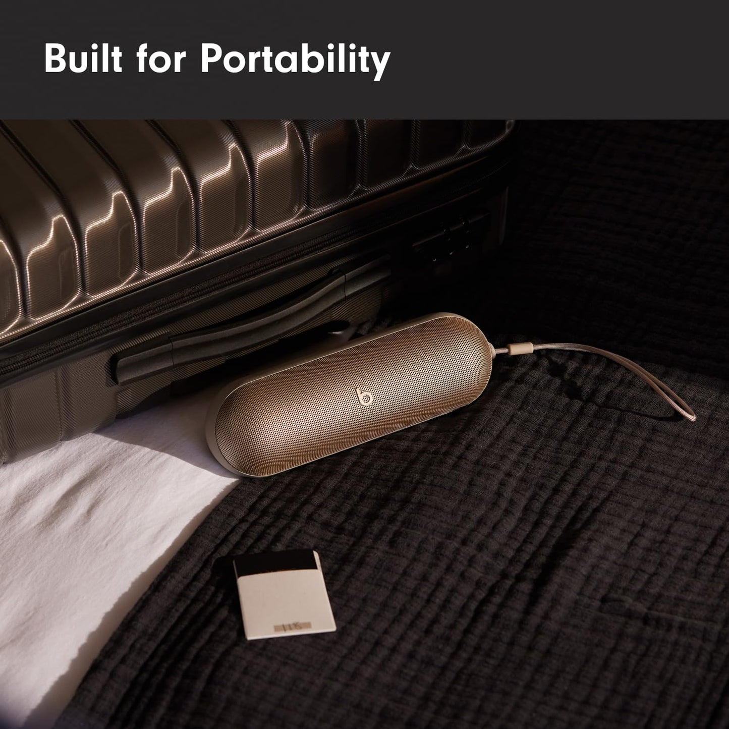 Beats Pill - Wireless Bluetooth Speaker and Portable Charger via USB-C - Up to 24 Hours Battery Life, IP67 Water Resistant, Apple & Android Compatible, Built-in Microphone – Champagne Gold 🍁 All In One Marketplace Canada