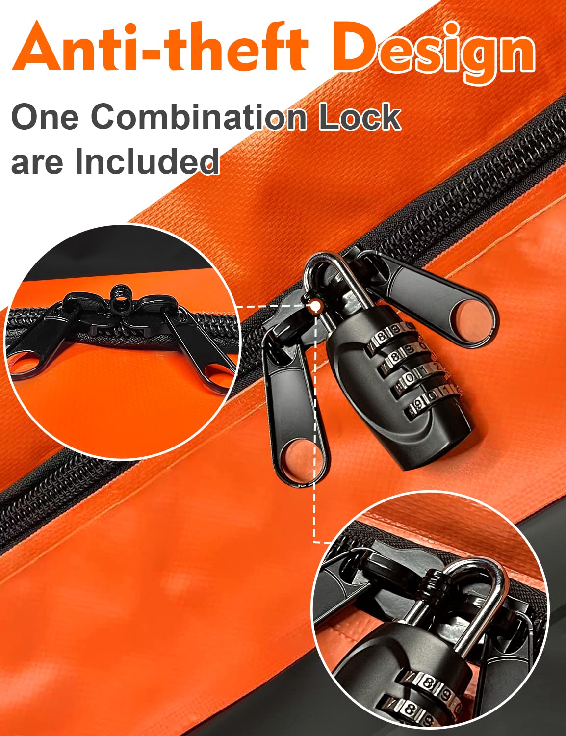 Car Roof Bag Cargo Carrier, 21 Cubic Feet Waterproof Rooftop Cargo Carrier with Anti-Slip Mat + 10 Reinforced Straps + 6 Door Hooks, Suitable for All Vehicle with/Without Roof Rack