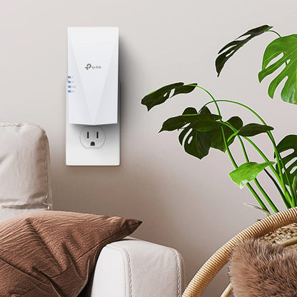 TP-Link AX1800 WiFi Extender Internet Booster (RE600X) - WiFi 6 Range Extender Covers up to 1500 sq.ft and 30 Devices, Dual Band, AP Mode w/Gigabit Port, APP Setup TP-Link