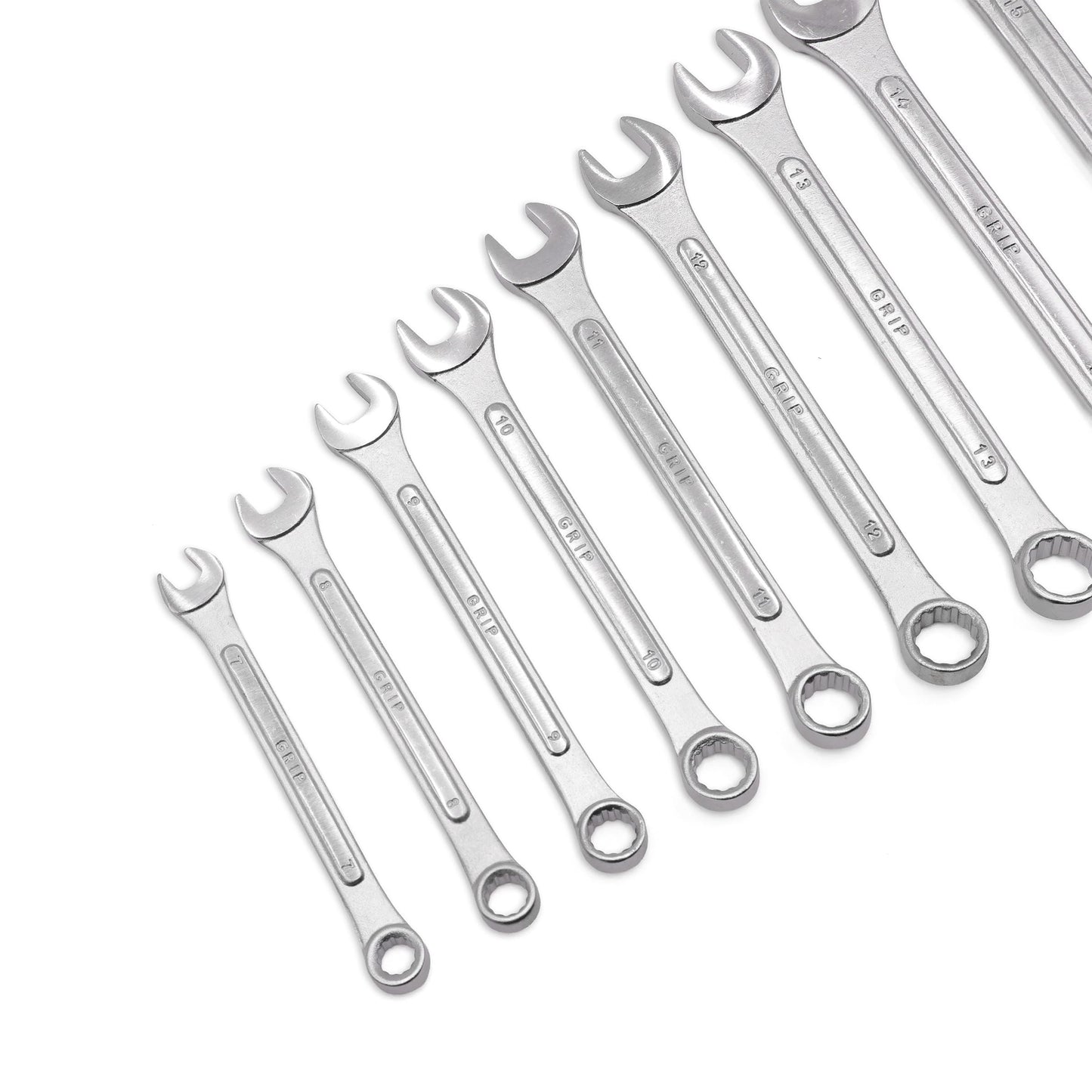 Grip 24 pc All-Purpose Master Combination Wrench Set MM/SAE - Metric 7mm to 22mm - SAE 1/4” to 1" - Roll-up Pouch - General Household, Garage, Auto Repairs, Cars, Trucks, Boat - Available at All In One Marketplace Canada