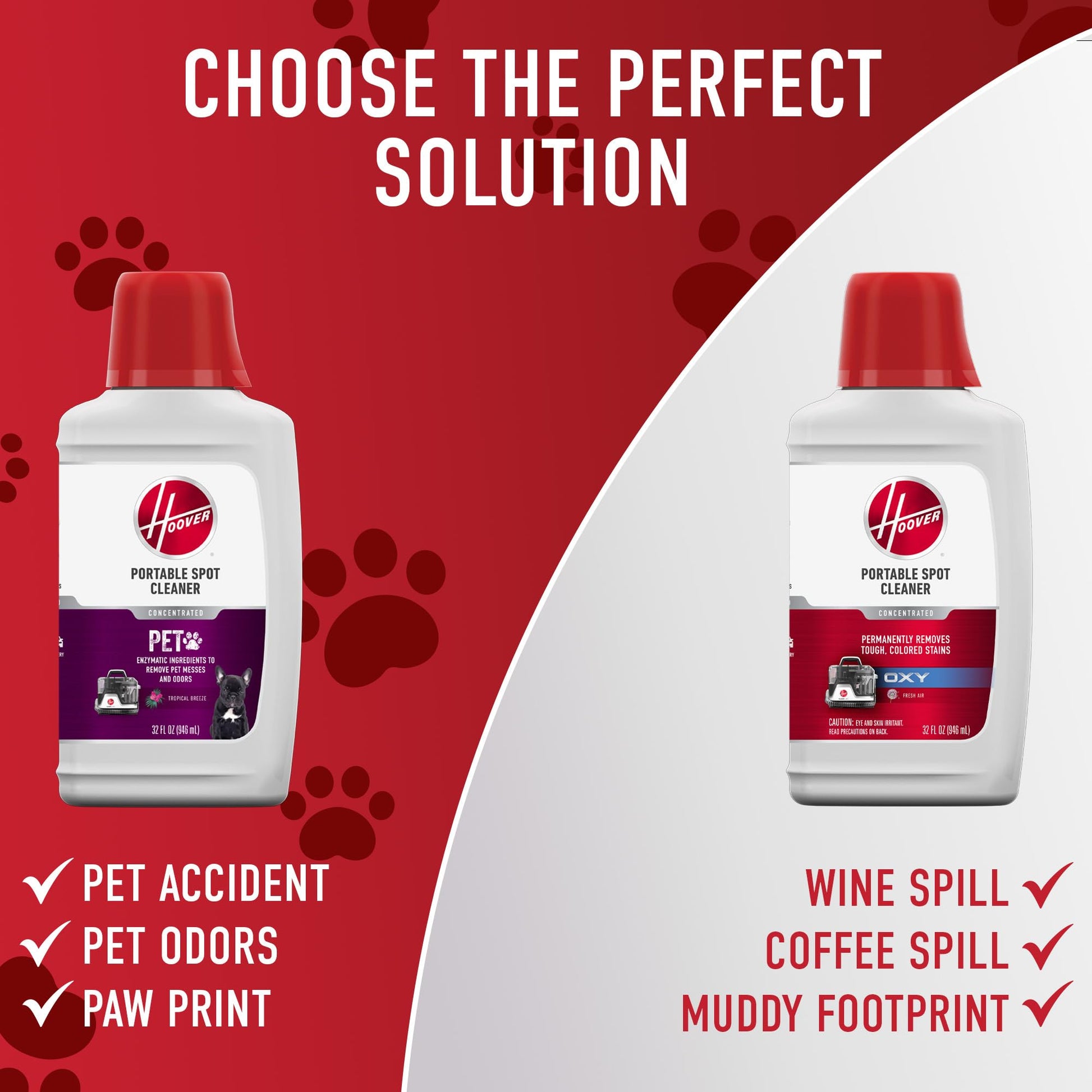 Hoover Spotless Portable Carpet + Upholstery Spot Cleaner Machine, Lightweight Shampooer Machine, Pet Stain Remover, Car and Auto Detailer, Pair with Hoover Carpet Cleaner Solution - Available at All In One Marketplace Canada