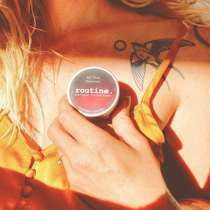 Routine Deodorant | The Curator (Baking Soda Free, Eucalyptus, Geranium, Black Spruce & Cocoa) | 58g, Aluminum Free Deodorant for Women & Men (Cream Jar formula) Routine