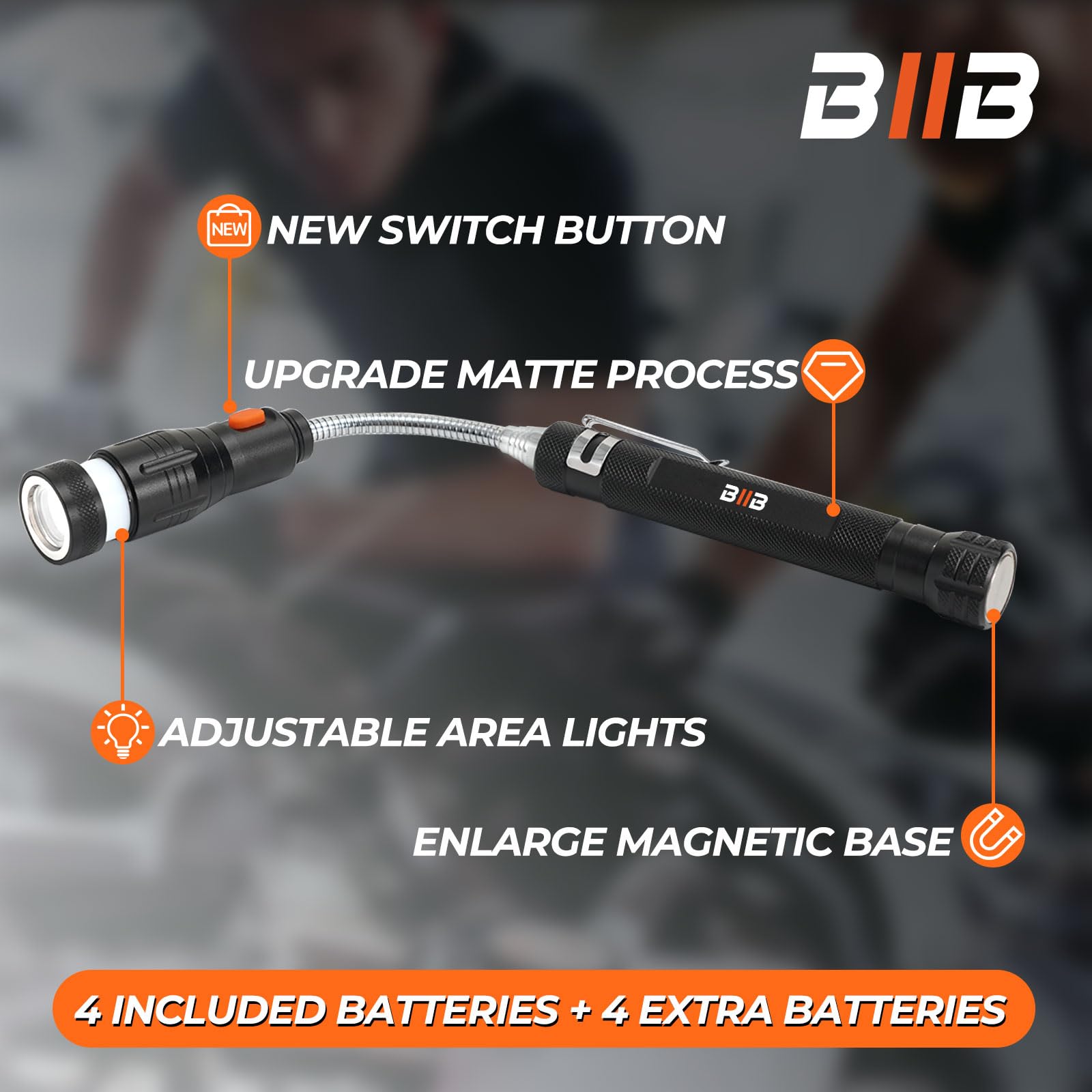 BlIB Gifts for Men, LED Magnetic Pickup Tools Birthday Gifts for Men, Mens Gifts for Him Dad Husband Grandpa, Useful Stocking Stuffers for Adults, Dad Gifts for Mens Who Have Everything, Cool Gadgets - Available at All In One Marketplace Canada