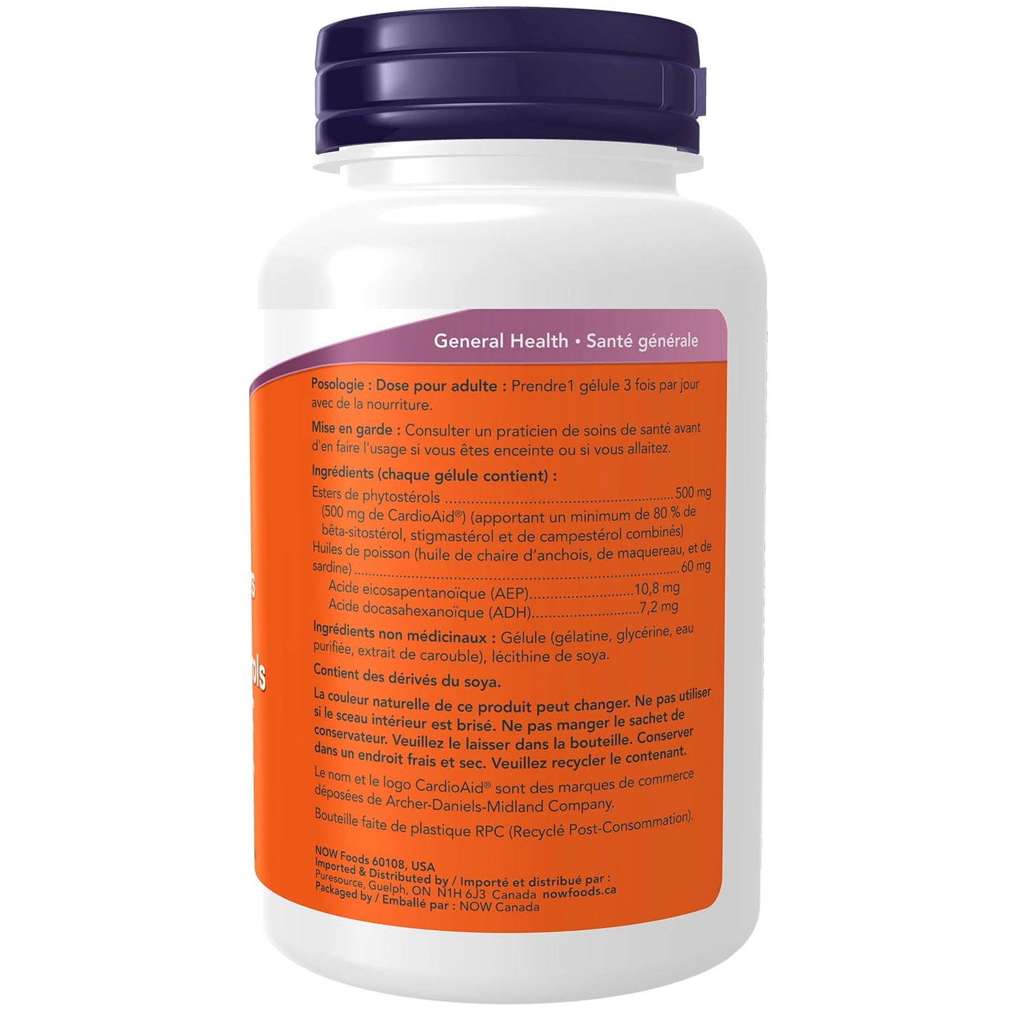NOW Supplements, Beta-Sitosterol Plant Sterols with CardioAid-S Plant Sterol Esters and Added Fish Oil, 90 Softgels - Available at All In One Marketplace Canada