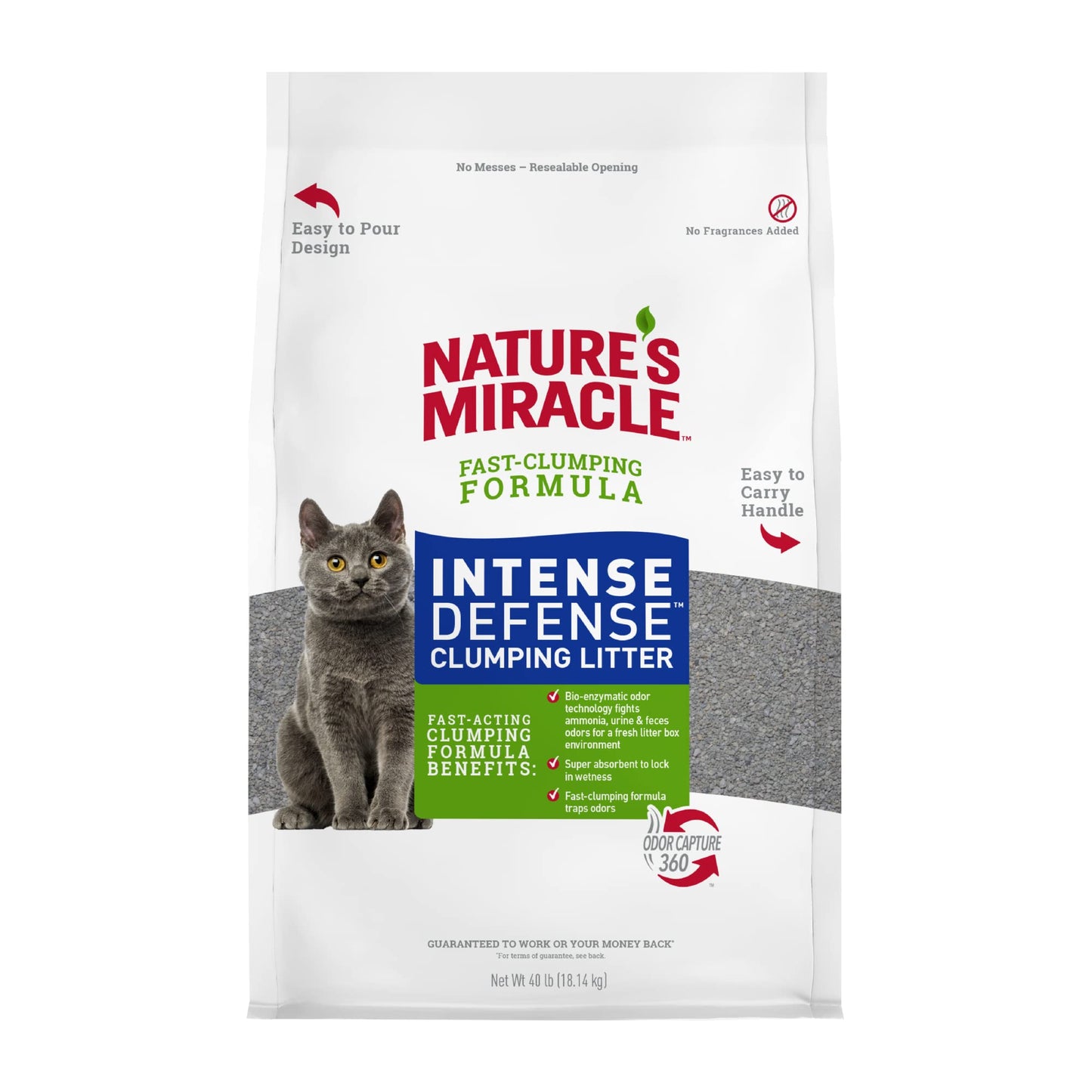 Nature's Miracle Intense Defense Clumping Litter 40 LBS 🍁 All In One Marketplace Canada
