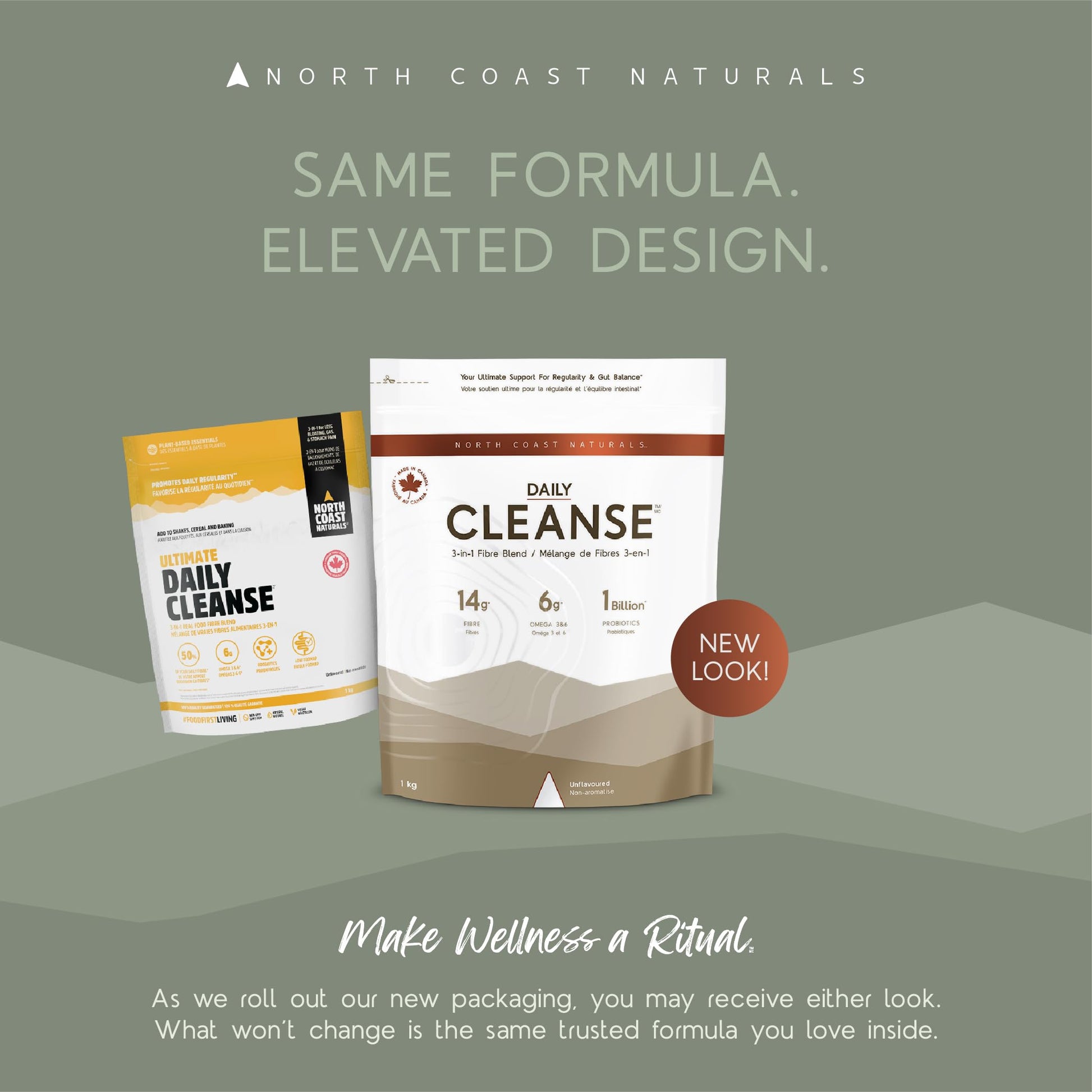 North Coast Naturals Ultimate Daily Cleanse with Superior Fibre (1 kg (pack of 1)) - Available at All In One Marketplace Canada