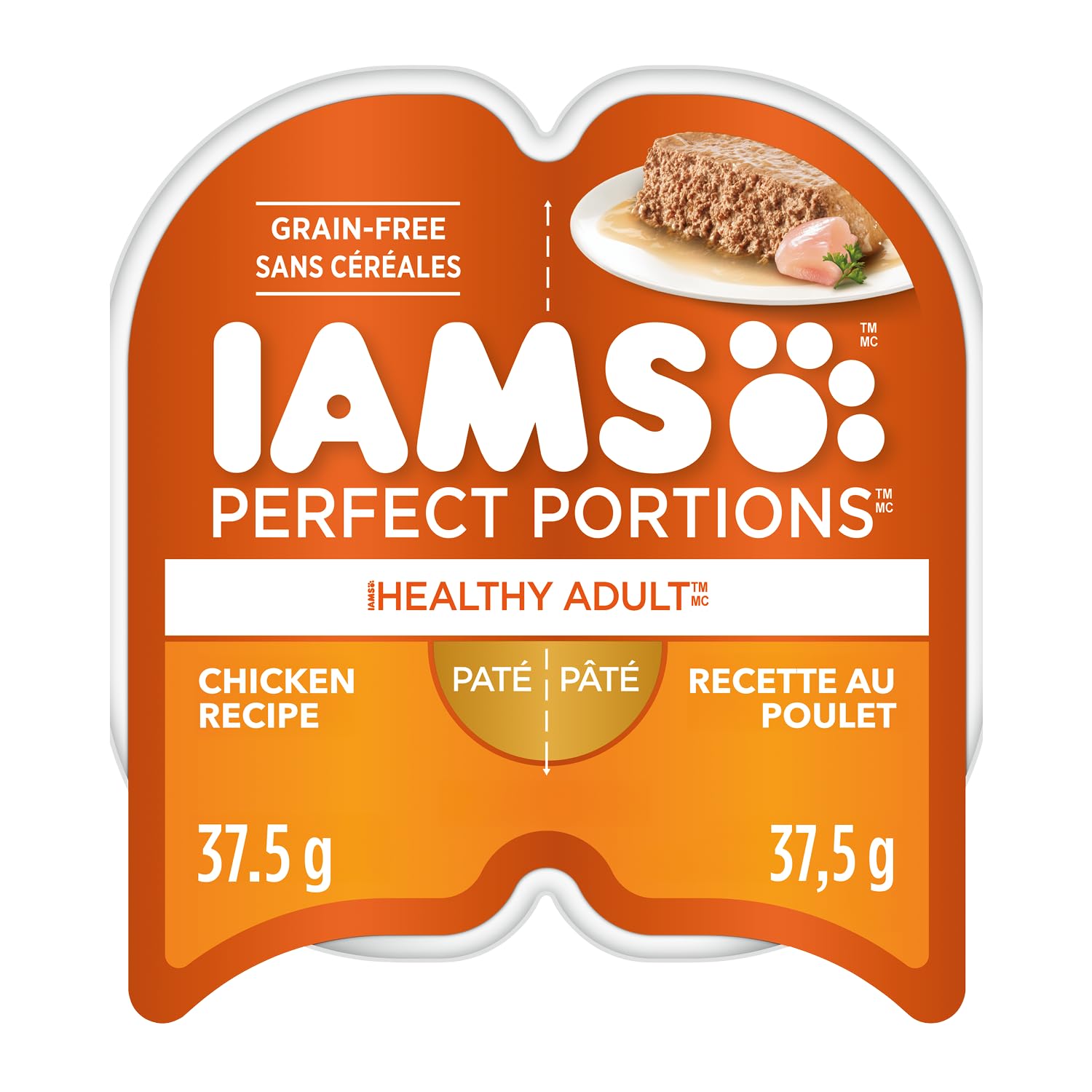 IAMS Perfect PORTIONS Adult Wet Cat Food, Chicken Flavour, 75g (24 Pack) IAMS