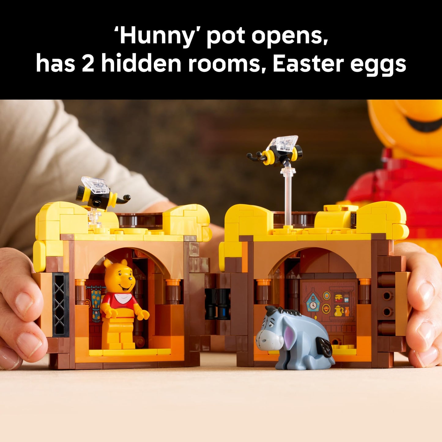 LEGO Disney Winnie the Pooh Building Set - Home, Office or Book Shelf Decor for Adult Fans, Ages 18+ - with Eeyore Figure - Collectible Disney Gift - 43300 LEGO