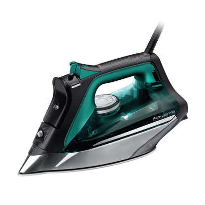 Rowenta Pro Master Stainless Steel Soleplate Steam Iron for Clothes, 1775 Watts, 210 g/min, 400 Microsteam Holes, Anti-Drip, Auto Shutoff, Powerful Steam, DW8360, Black & Blue 🍁 All In One Marketplace Canada Rowenta