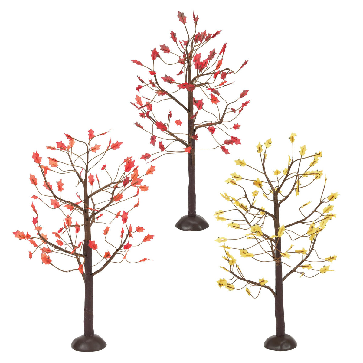 Department 56 Village Collection Accessories Halloween Harvest September Oak Tree Figurine Set, 11 Inch, Multicolor
