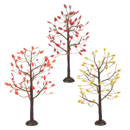Department 56 Village Collection Accessories Halloween Harvest September Oak Tree Figurine Set, 11 Inch, Multicolor