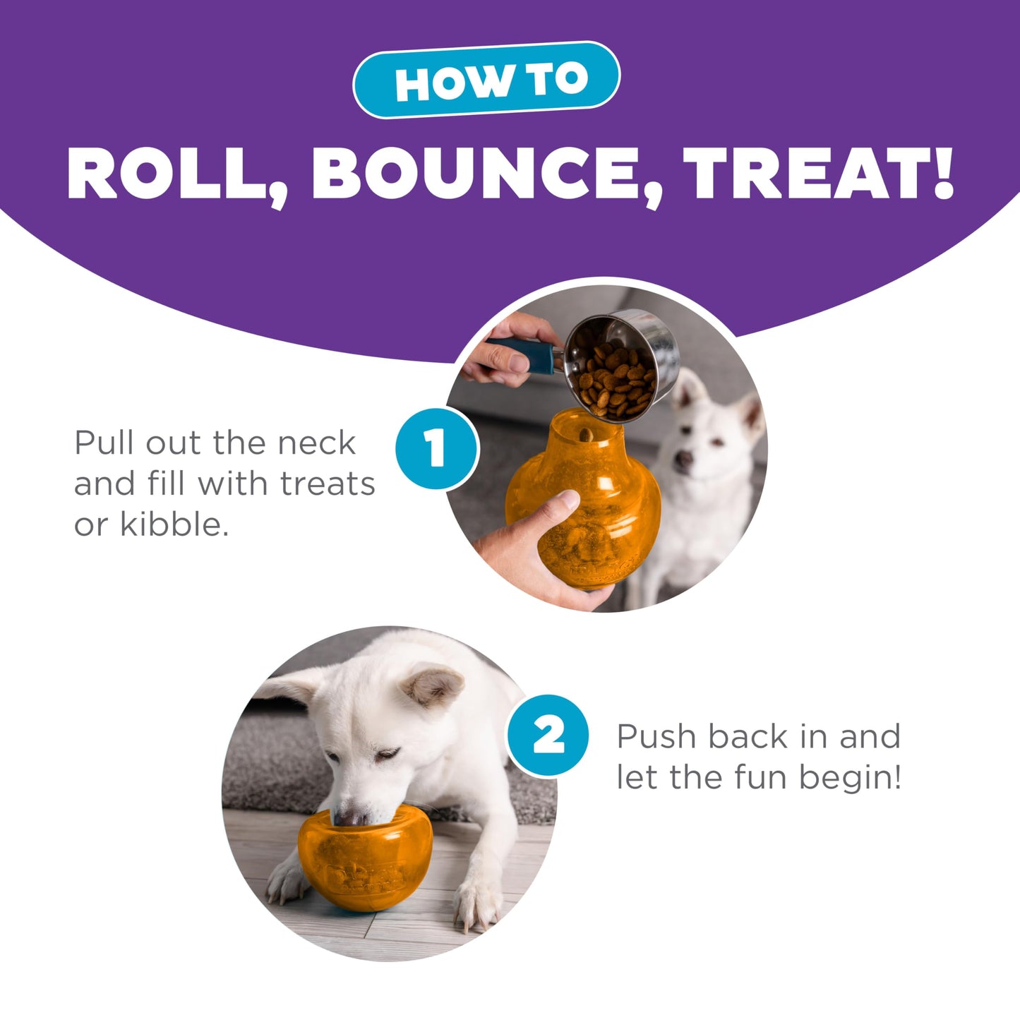 Outward Hound Snoop Dog Toy – Treat‑Dispenser Puzzle Ball, Interactive Slow Feeder, Medium to Large Dogs, Bouncy & Mint-Infused, Orange, 5" Outward Hound