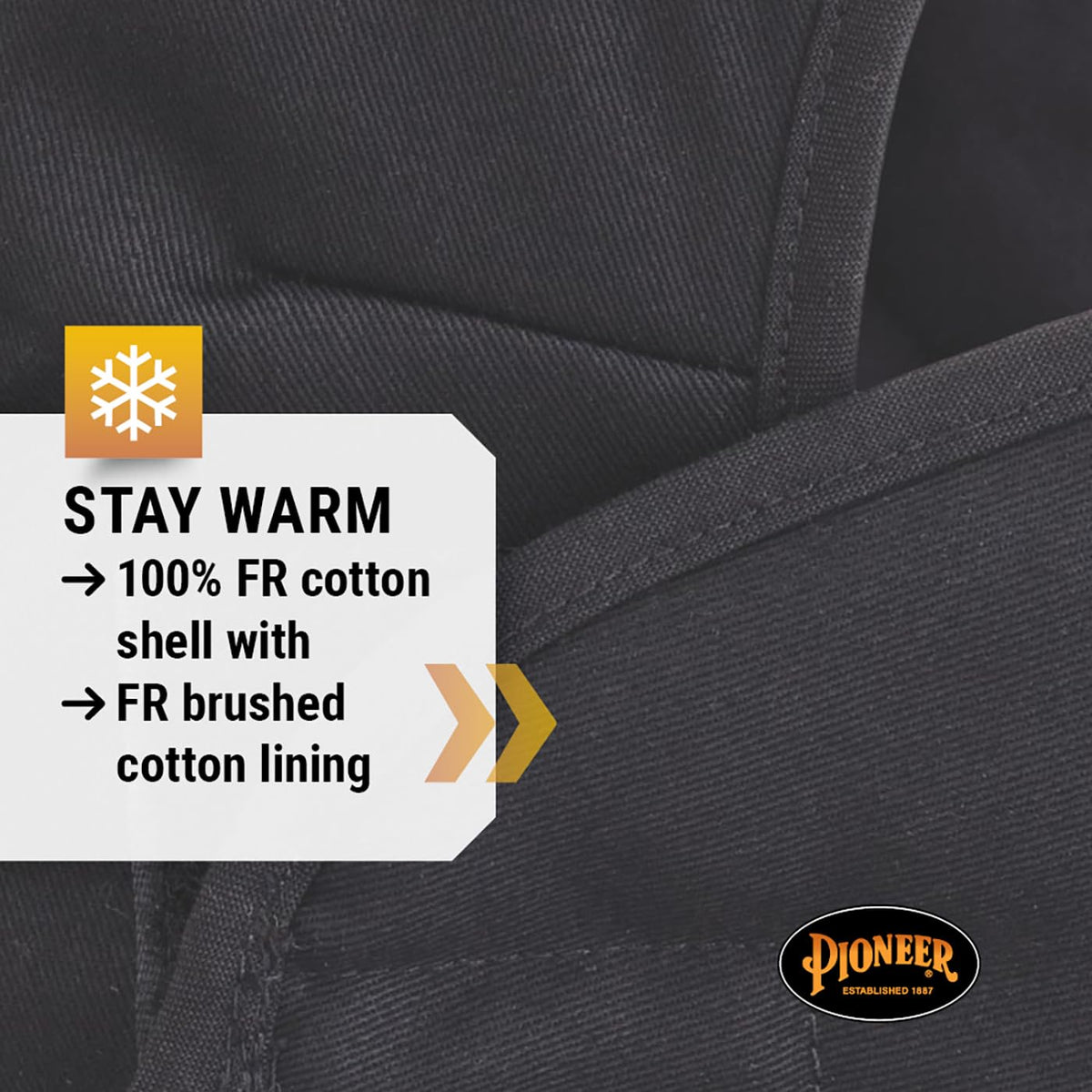 Pioneer V4510970-O/S FR Winter Long Neck Hard Hat Liner, Heavy-Duty, Detachable Mounthpiece Black, Fit All 🍁 All In One Marketplace Canada