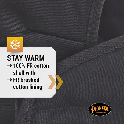 Pioneer V4510970-O/S FR Winter Long Neck Hard Hat Liner, Heavy-Duty, Detachable Mounthpiece Black, Fit All 🍁 All In One Marketplace Canada