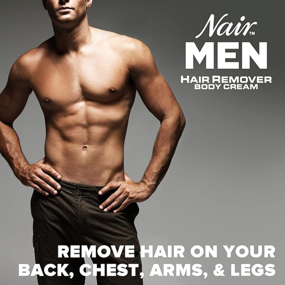 Nair Men Hair Remover Cream for Chest, Back, Legs & Arms, 312 g
