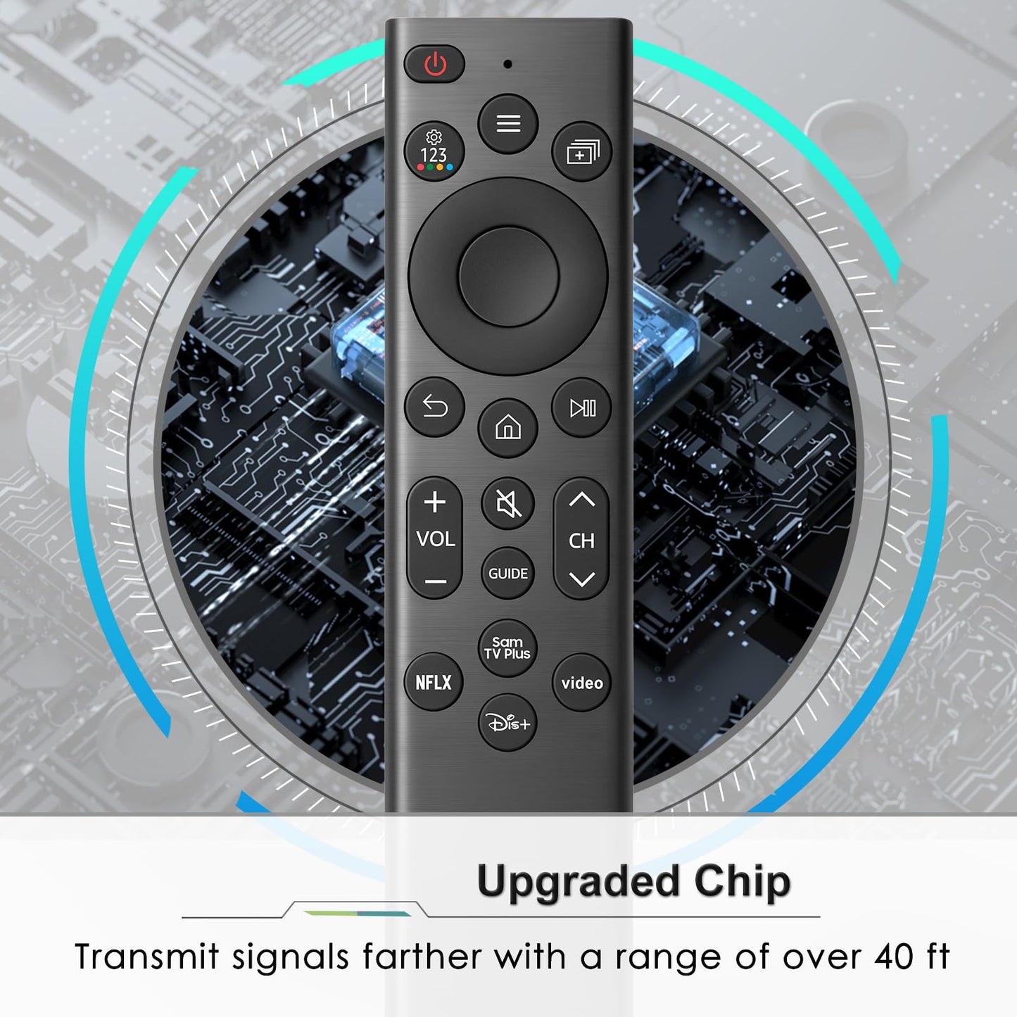 (Pack of 2) Universal Remote Control for Samsung TV Remotes Control Replacement Solar Series 8 LED LCD QLED Frame 4K 8K UHD HDTV Curved Monitor Smart
