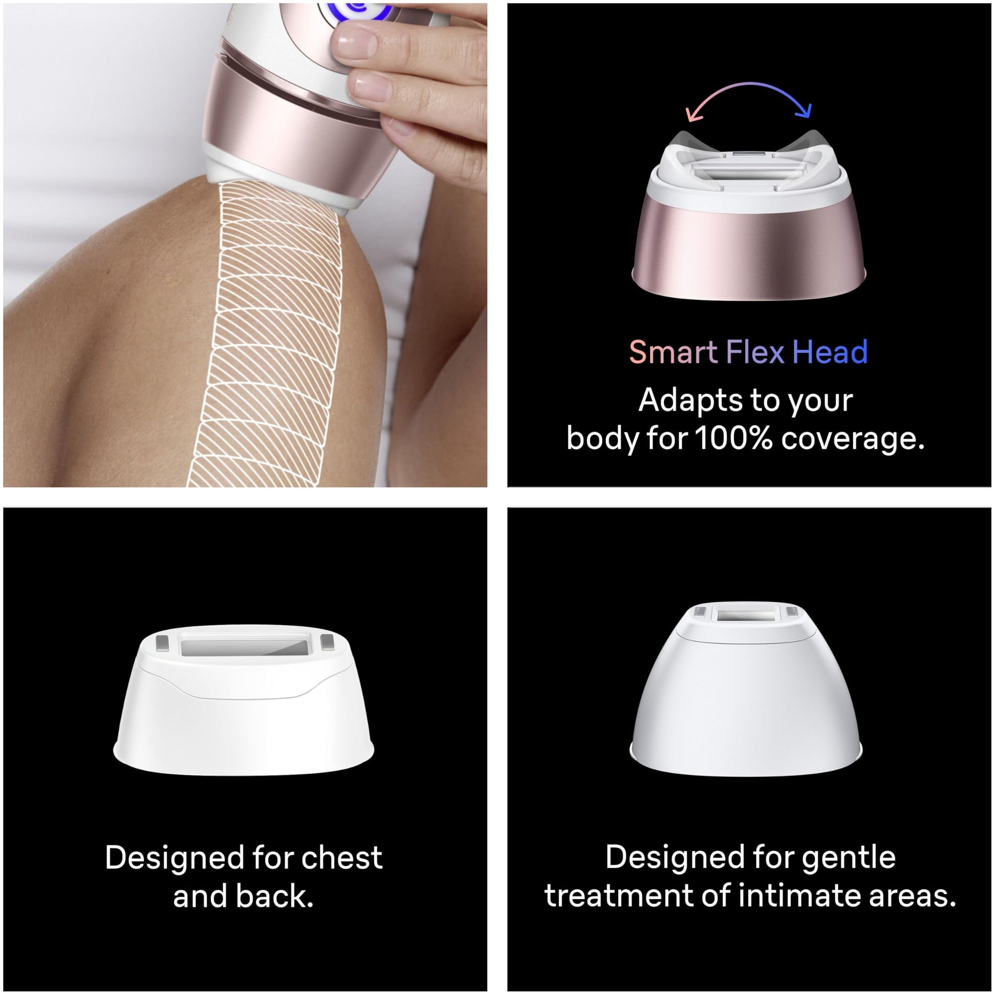Braun IPL, Laser Hair Removal for Women & Men, Skin i-Expert IPL 7, Smart At-Home Laser with Venus Razor + 3 Heads + App, PL7243 - Available at All In One Marketplace Canada