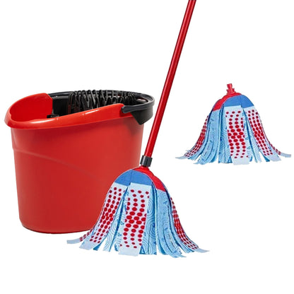 Vileda Super Twist 3-Action XL Mop and Bucket System with 1 Extra Refill | String Mops | Perfect Mop for Floors| Machine Washable Mop Head| Easy Wringing Vileda