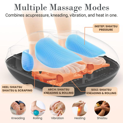 CuPiLo Foot Massager with Heat & Remote for Tired Feet, Up to Size 13 🍁 All In One Marketplace Canada