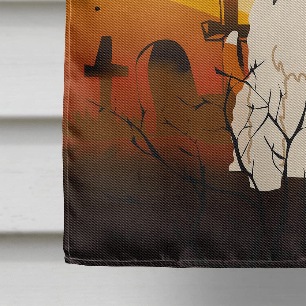 Caroline's Treasures BB4367CHF Halloween Wire Fox Terrier Flag Canvas House Size, Large, Multicolor