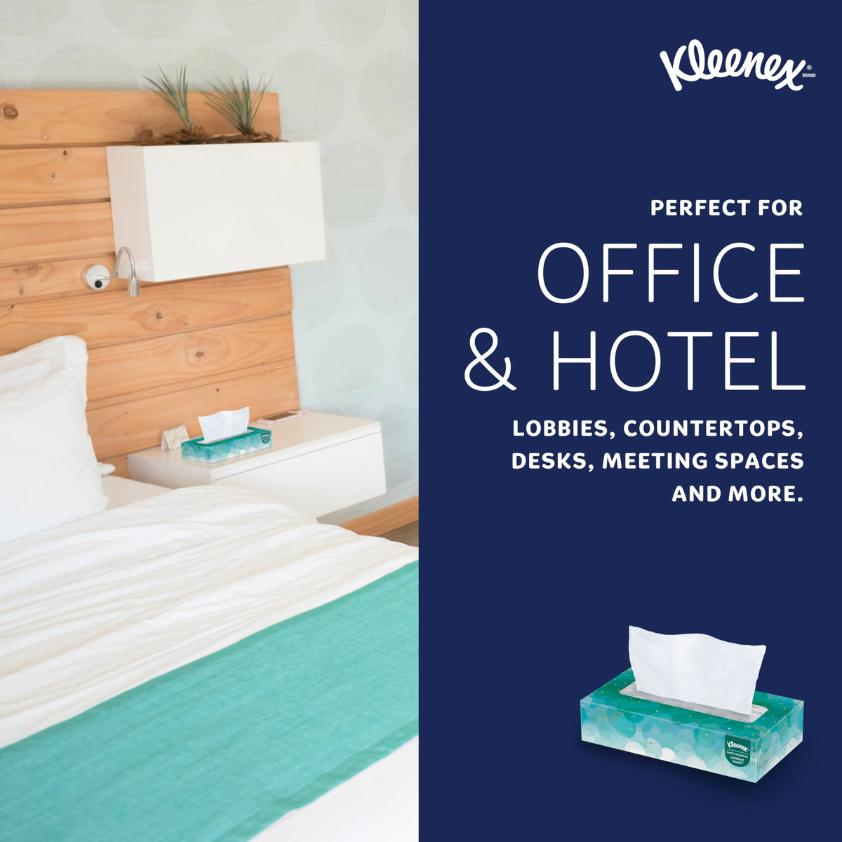 Kleenex Professional Facial Tissue, Bulk (21400), 2-ply, White, Flat Boxed Format for Business (100 tissues/Box, 36 Boxes, 3,600 Sheets/case)