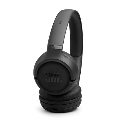 JBL Tune 530BT - Wireless on-Ear Bluetooth® Headphones with JBL Pure Bass Sound, JBL App, 2 beamforming mics, Multi-Point Connection, Up to 76 Hours of Battery Life - Black