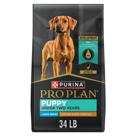 Purina Pro Plan Large Breed Dry Puppy Food, Development Chicken & Rice - 15.4 kg Bag (1 Pack) - Available at All In One Marketplace Canada