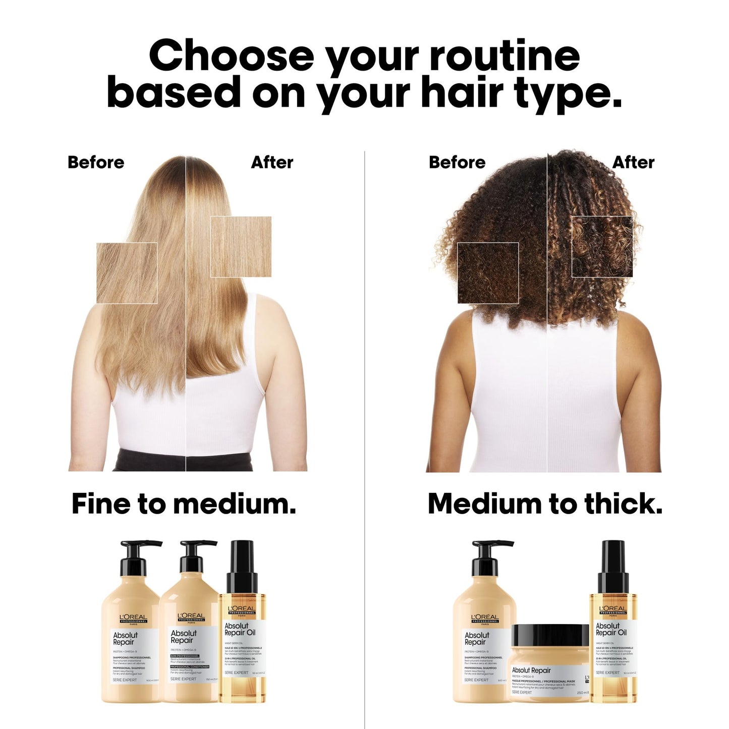 L'Oréal Professionnel Absolut Repair Shampoo Refill, Damaged Hair, 500 mL L'Oréal Professionnel Paris