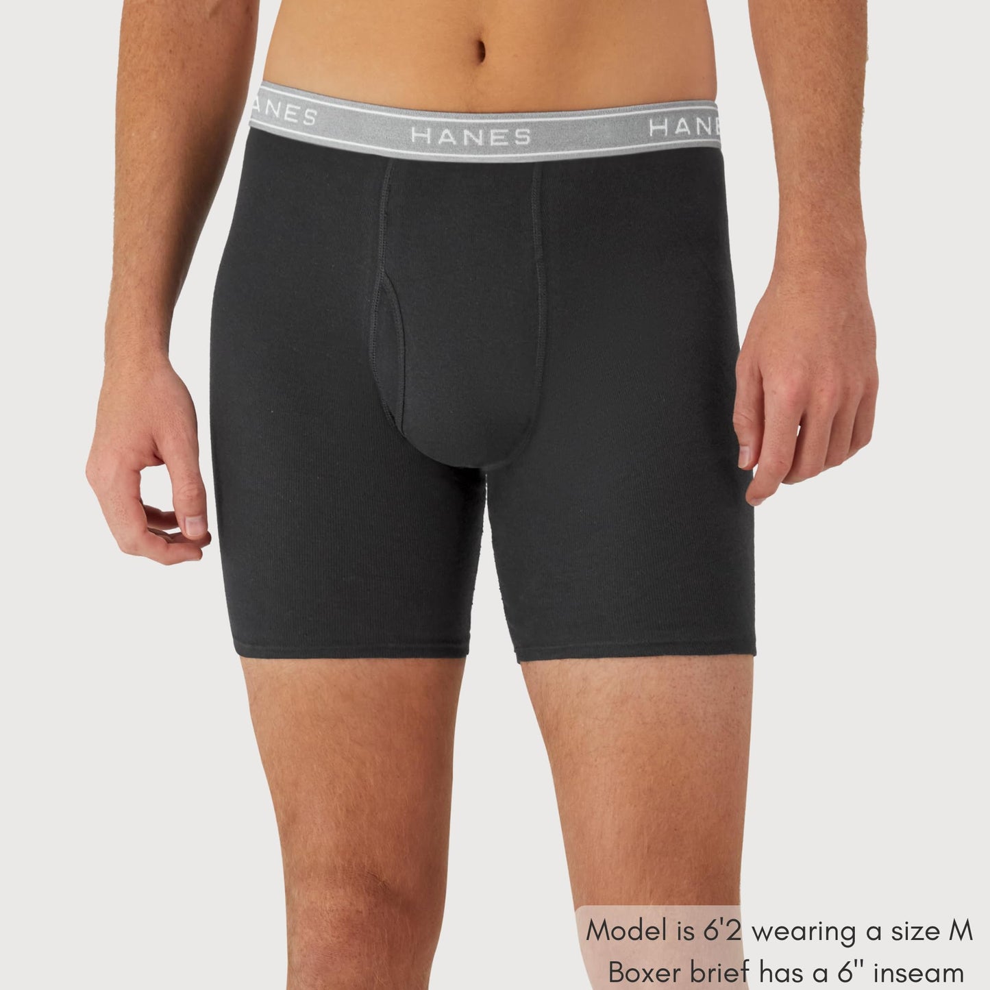 Hanes Mens Underwear Briefs, Cool Dri Moisture-Wicking Cotton No-Ride-up for Men, Multi-Packs Available Boxer, 12 Pack - Black, XX-Large US Hanes
