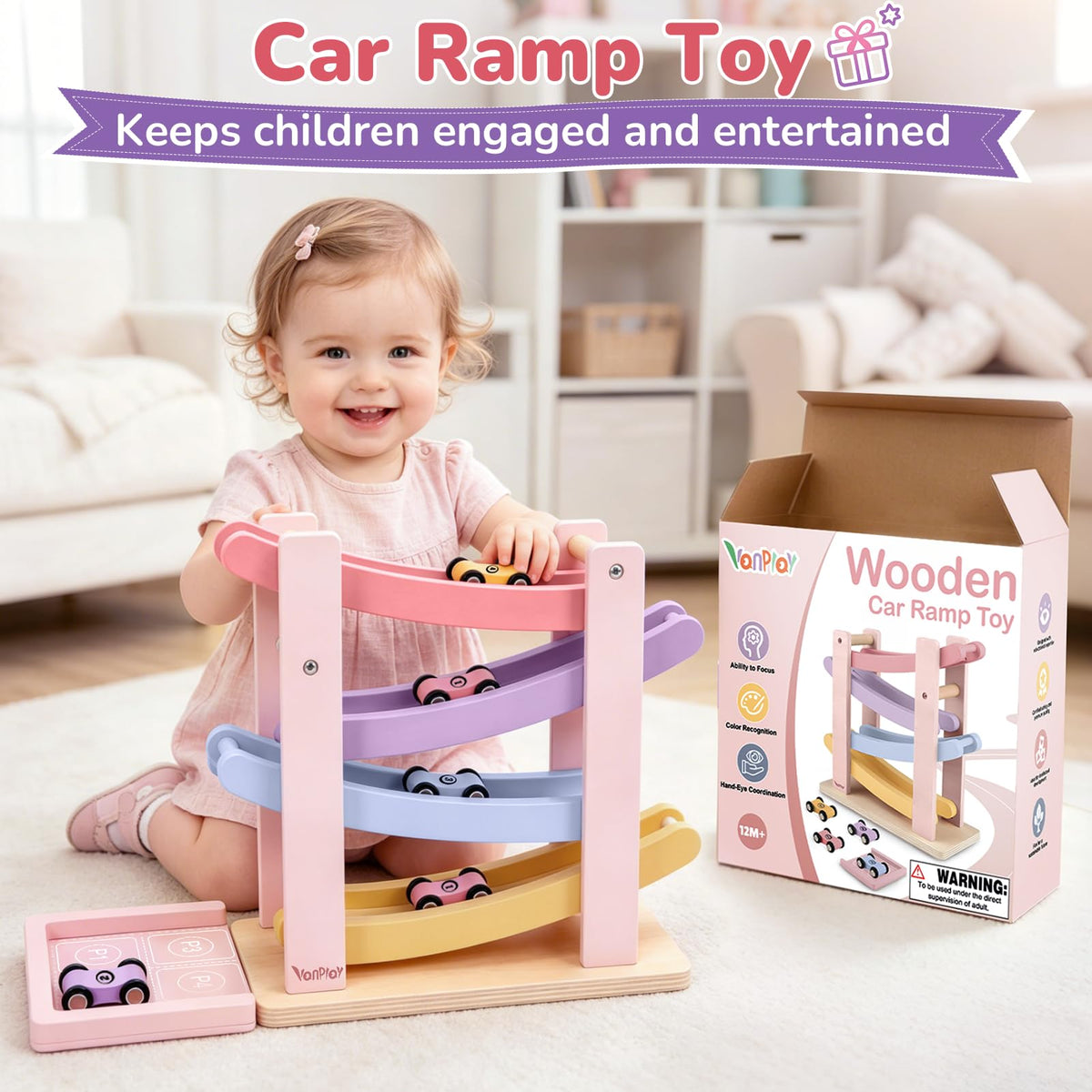 Vanplay Car Ramp Toys for 1 2 Year Old Girl Christmas Birthday Gifts 🍁 All In One Marketplace Canada