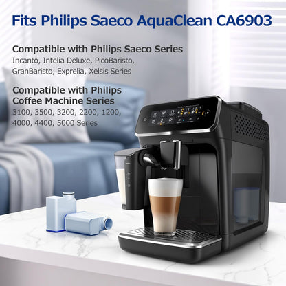 Water Filter for Philips Coffee Machines, 4-Pack Water Filters for AquaClean High-Efficiency Coffee Machine Water Filter, Improves Coffee Taste & Protects Machine - Available at All In One Marketplace Canada