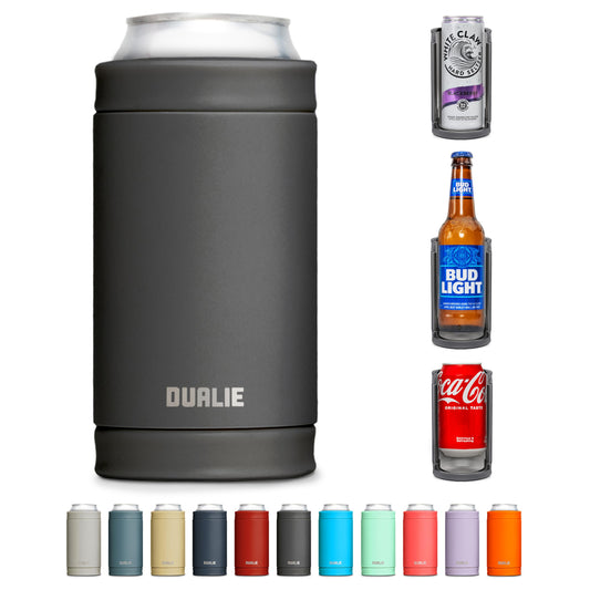 DUALIE 3 in 1 Insulated Can Cooler - Universal Size for 12 oz Cans, Slim Cans, and Bottles - 10+ Colors Available 🍁 All In One Marketplace Canada DUALIE