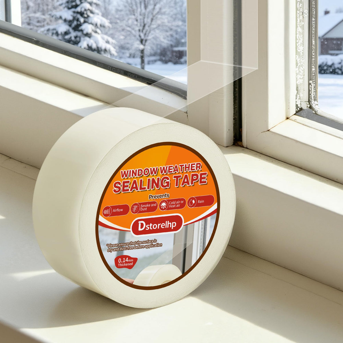 Dstorelhp Transparent Weather Stripping Tape, Window Insulation Kit 🍁 All In One Marketplace Canada