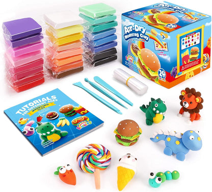 Sago Brothers 24 Colors Modeling Clay for Kids with 3 Tools & Tutorial Book 🍁 All In One Marketplace Canada
