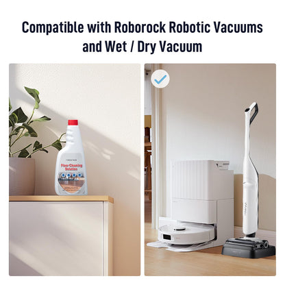 roborock Official Floor Cleaning Solution, Floor Cleaner for Hardwood Tile Hardfloor, Compatible Robot Vacuums with Mopping and Wet Dry Vacuum, 16.2 FL OZ, Dilution Ratio 1:200 - Available at All In One Marketplace Canada
