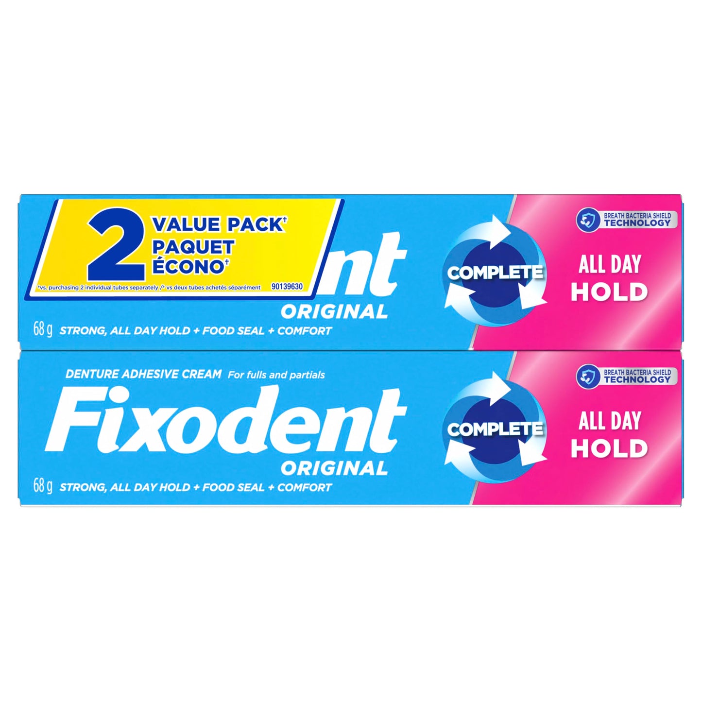 Fixodent Original Secure Denture Adhesive, 136 g Total (2 Count of 68 g Each) 🍁 All In One Marketplace Canada
