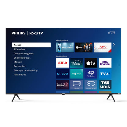 Philips 50PQL7676/F6 7600 Series 50-Inch 4K UHD QLED Roku TV