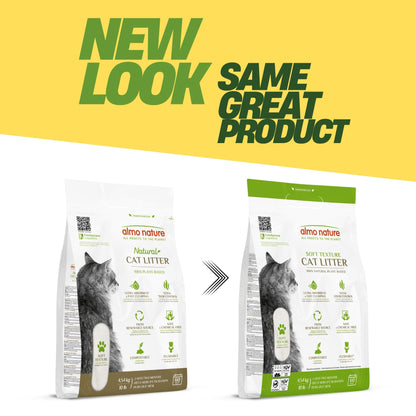 Almo Nature: Natural Unscented Cat Litter - 10 lbs - Non-Toxic, 100% Plant-Based, Clumping, Biodegradable, Compostable, for Cats & Kittens almo nature