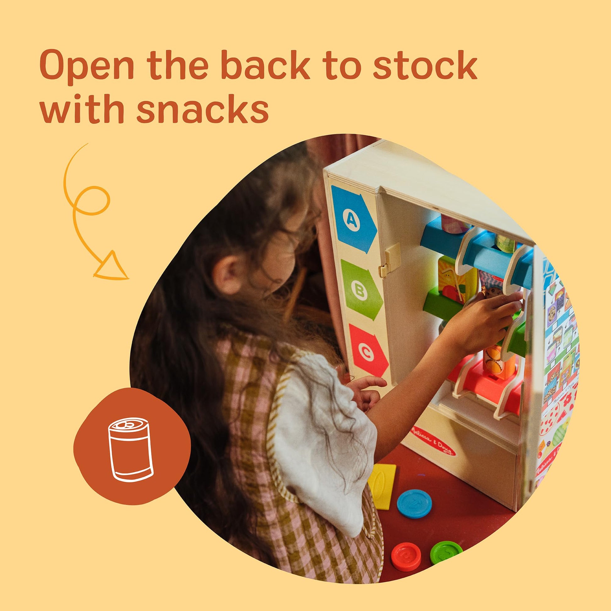 Melissa & Doug Wooden Vending Machine Play Set Melissa & Doug