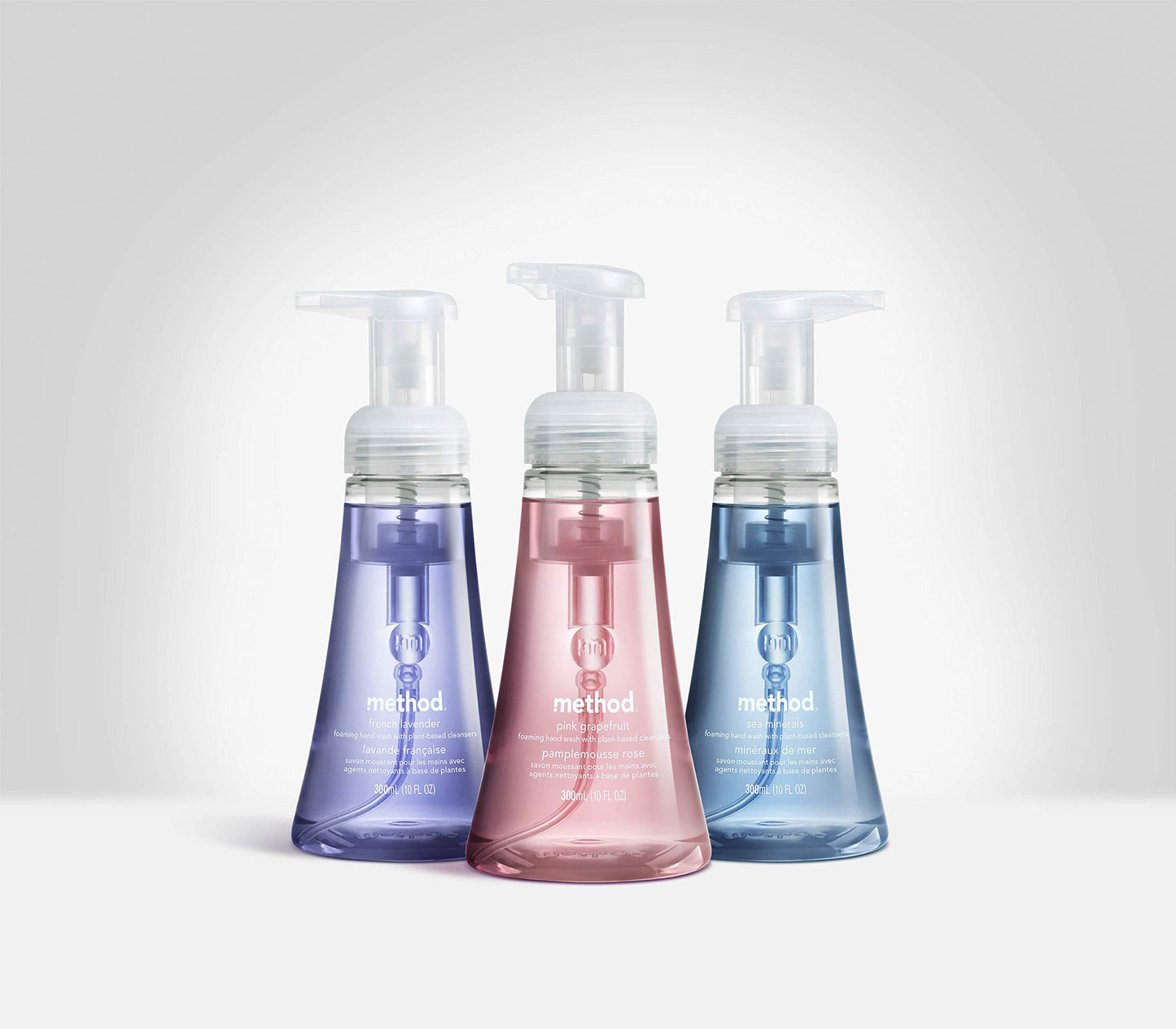 method Foaming Hand Soap, Biodegradable Formula with Foaming Soap Dispenser Made of 100% Recycled Plastic, Sweet Water Scent, 300 ml Soap Pump Bottles, 6 Pack Method