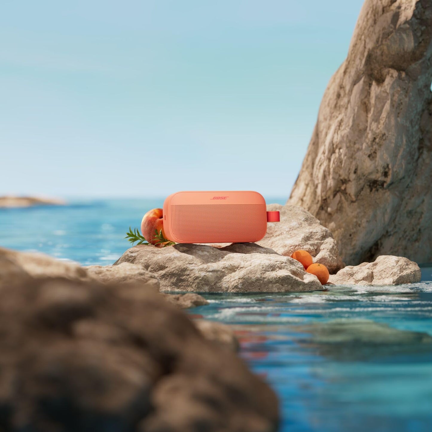 Bose SoundLink Flex Bluetooth Speaker (2nd Gen) - Portable Outdoor Speaker with Hi-Fi Audio, Waterproof and Dustproof, USB-C, Up to 12 Hours Battery Life, Sunset Peach