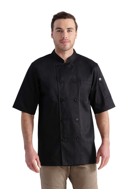 Chef Works Unisex Volnay Chef Coat, Black - New, Medium Chef Works