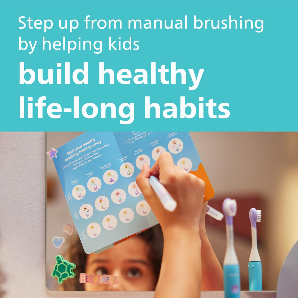 Philips One for Kids by Sonicare Battery Toothbrush Holiday Pack with 3 Brush Heads, Blue Edition 🍁 All In One Marketplace Canada