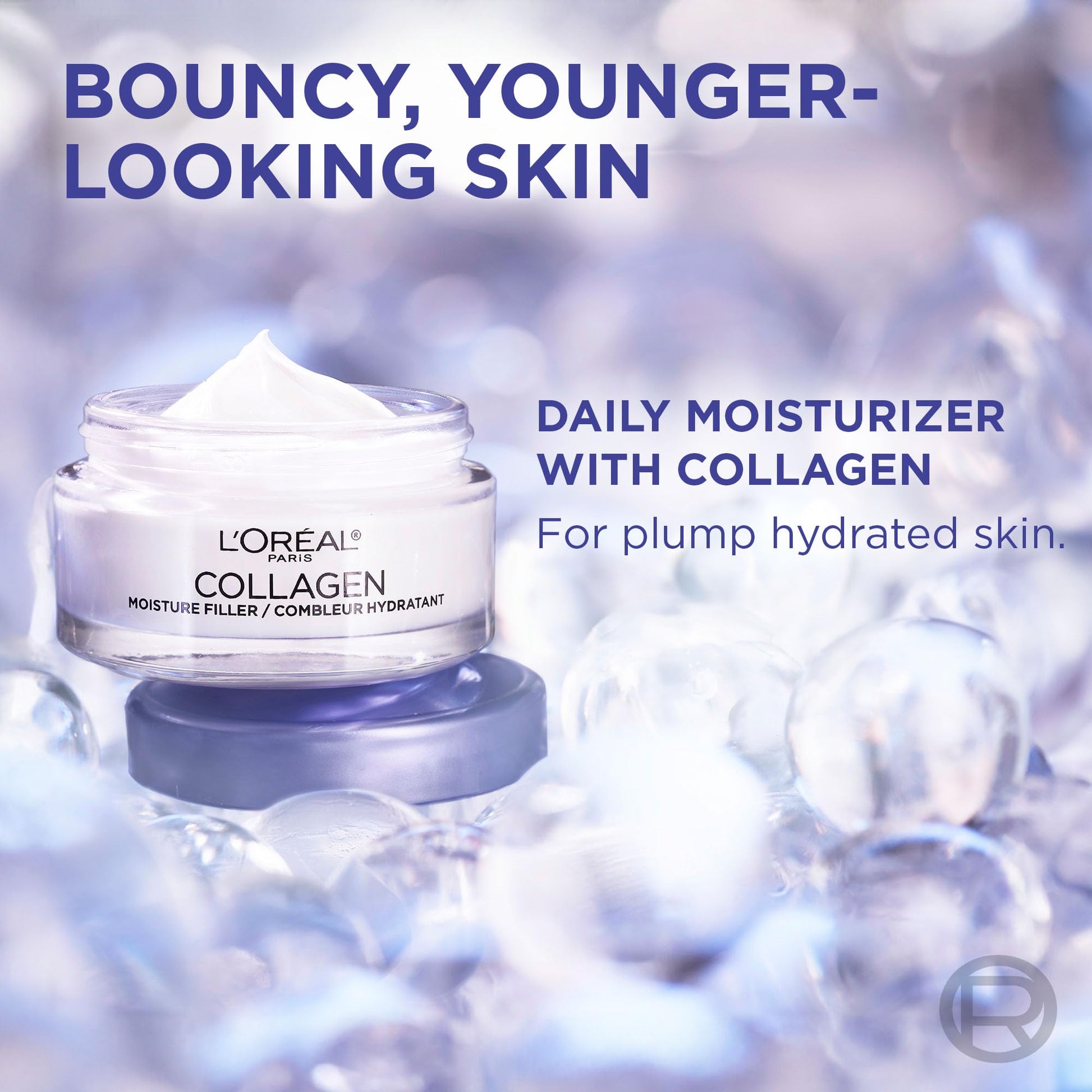 L’Oréal Paris Anti-Aging Day Face Moisturizer and Night Moisturizer Face Cream, Korean Skincare Inspired, Glass Skin Hydrating Face Cream to Smooth Skin & Reduce Look of Wrinkles, Collagen Moisture Filler, 50 ml - Available at All In One Marketplace Canada