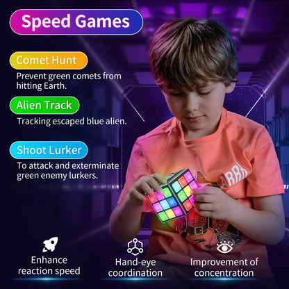 Niufunmal Rechargeable Puzzle Cube with Games, 15 Fun Memory & Speed Games 🍁 All In One Marketplace Canada