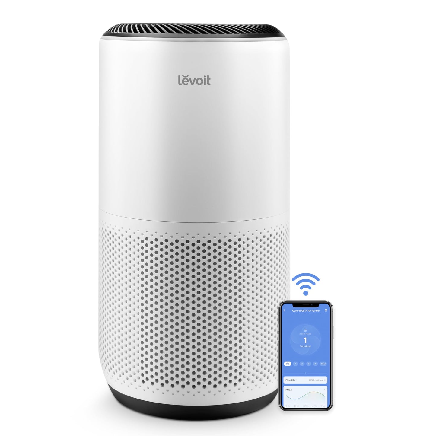 Purificateurs d'air intelligents Levoit pour grandes pièces de 160 m² (1733 pi²) maximum, Core 400S-P