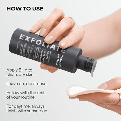 Paula's Choice SKIN PERFECTING 2% BHA Liquid Salicylic Acid Exfoliant, Daily Facial Exfoliator for Enlarged Pores, Wrinkles & Fine Lines, Fragrance-Free, Full Size - 118 ml
