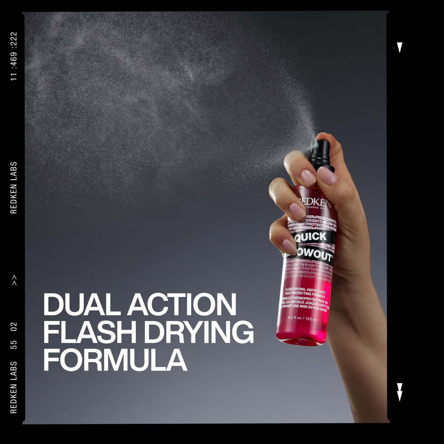 Redken Quick Blowout Heat Protection Spray for All Hair Types | Reduces blow dry time | Blowdry spray,125ml. - Available at All In One Marketplace Canada
